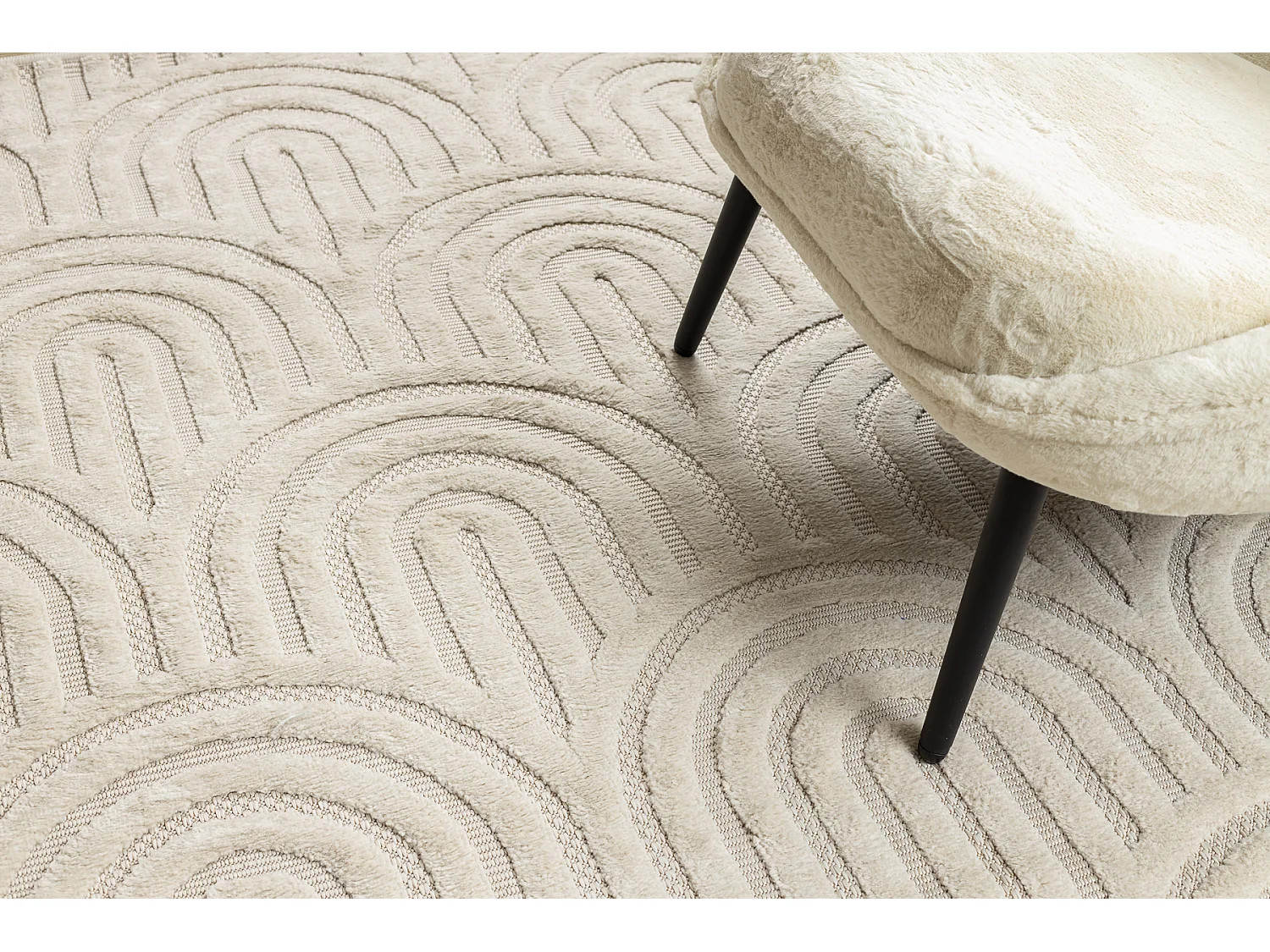 Tappeto SANTO SIZAL 0537 geometrica bianco 140x190 cm