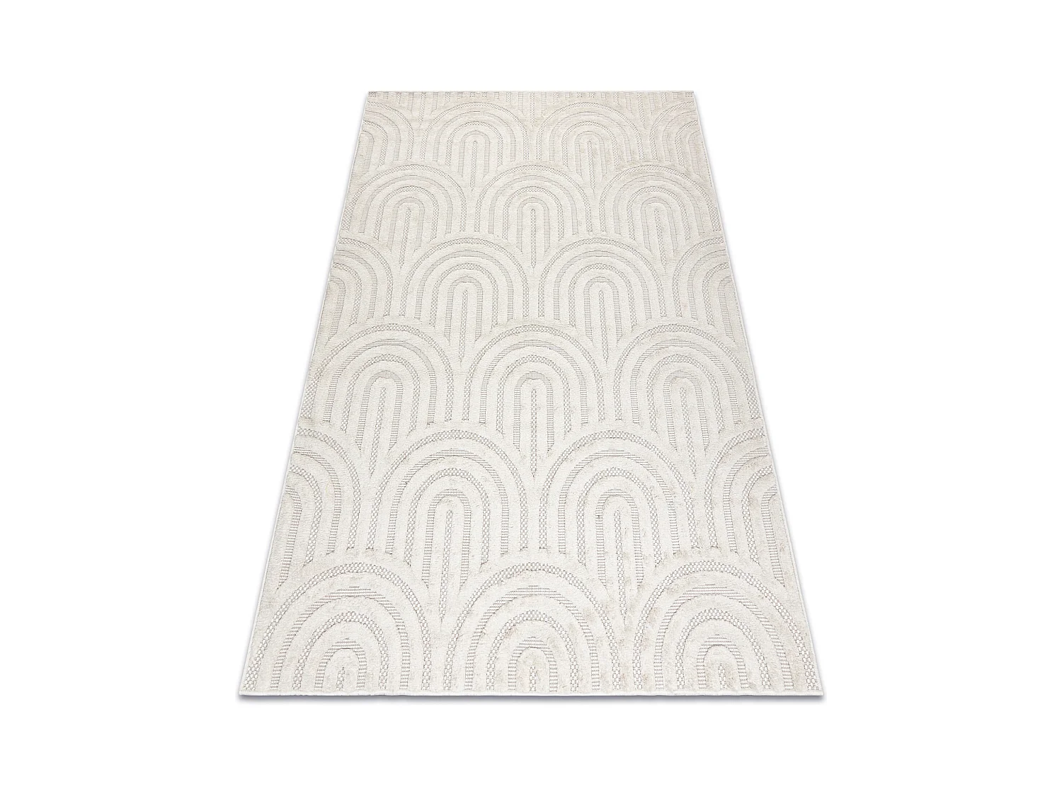 Tapis SANTO SIZAL 0537 géométrique blanc 140x190 cm