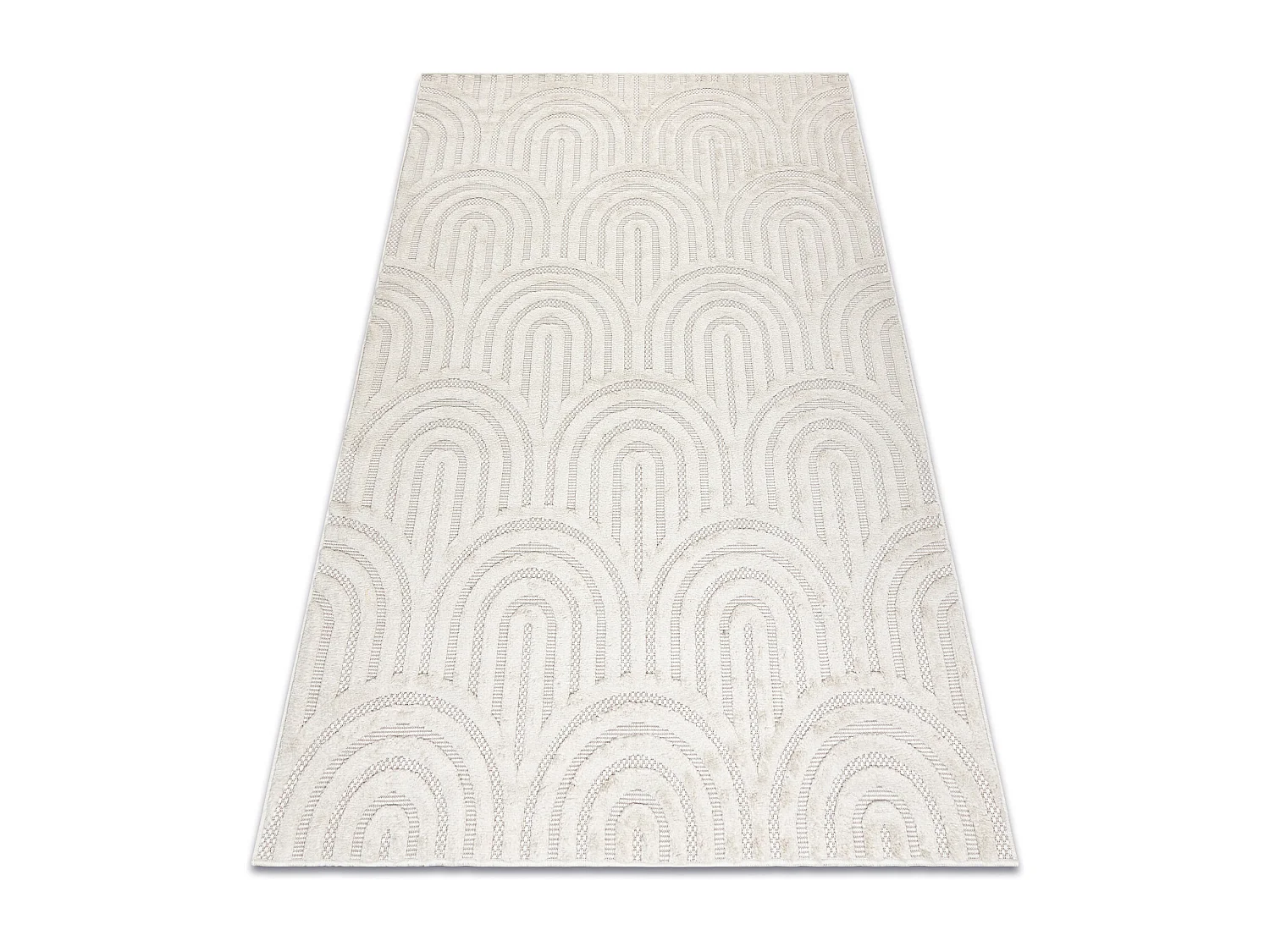 Tapete SANTO SIZAL 0537 geométrica branca 140x190 cm