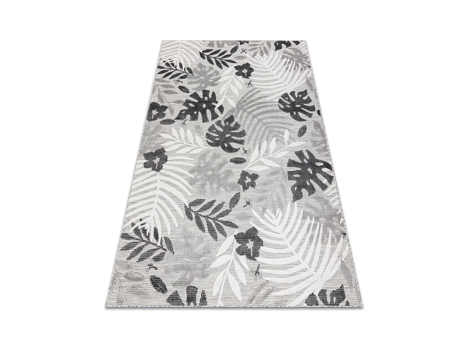 Tapis Structurel BOTANIC 65245 Feuilles de monstère tissé à plat su 176x270 cm
