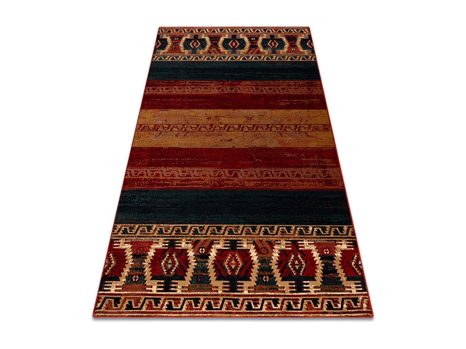 Alfombra de lana OMEGA VRITTI étnico rubí 200x300 cm