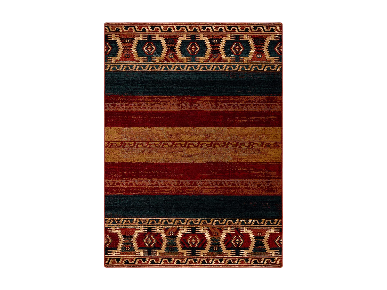 Alfombra de lana OMEGA VRITTI étnico rubí 200x300 cm