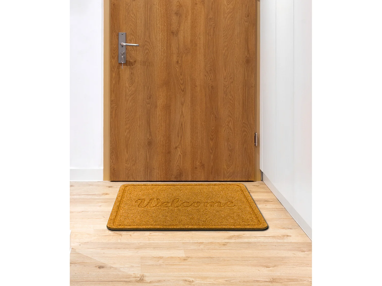 Doormate anti-deslizamento WELCOME 1208 exterior, interior em - noix d 50x80 cm