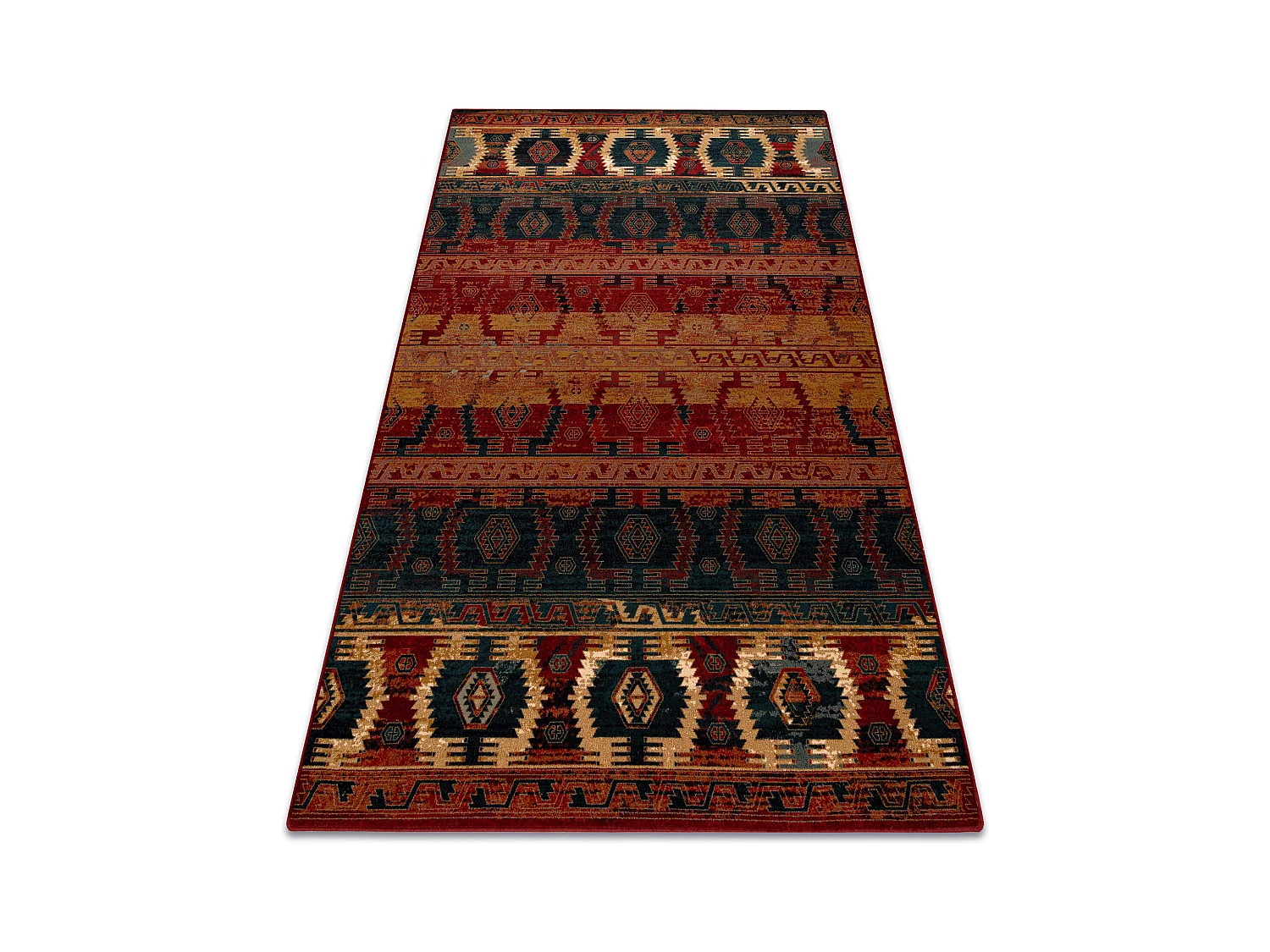 Tapis en laine OMEGA TAPAS ethnique rubis clair 200x300 cm