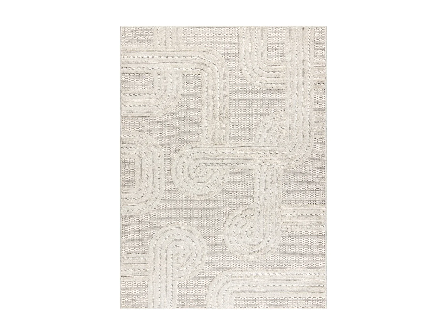 Tappeto SANTO SIZAL 1001 geometrica bianco 120x170 cm