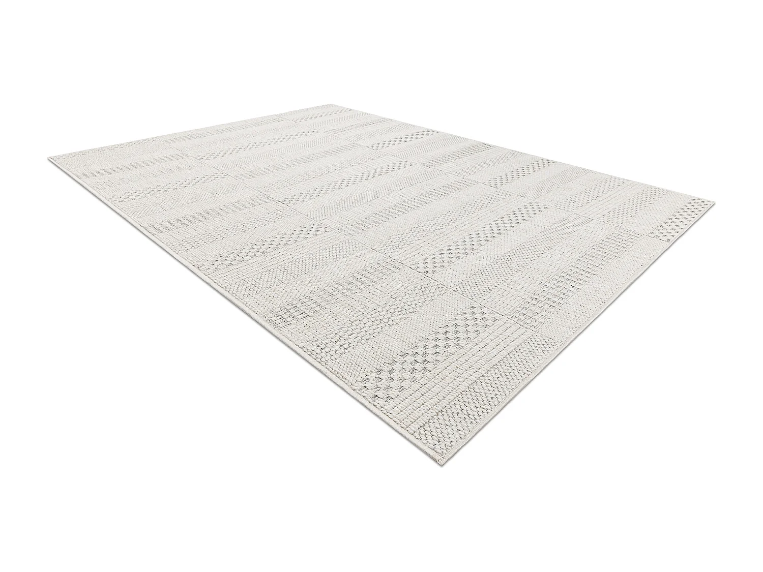 Tapis ORIGI 3736 crème - Planches ficelle SISAL tissée à plat 58x100 cm
