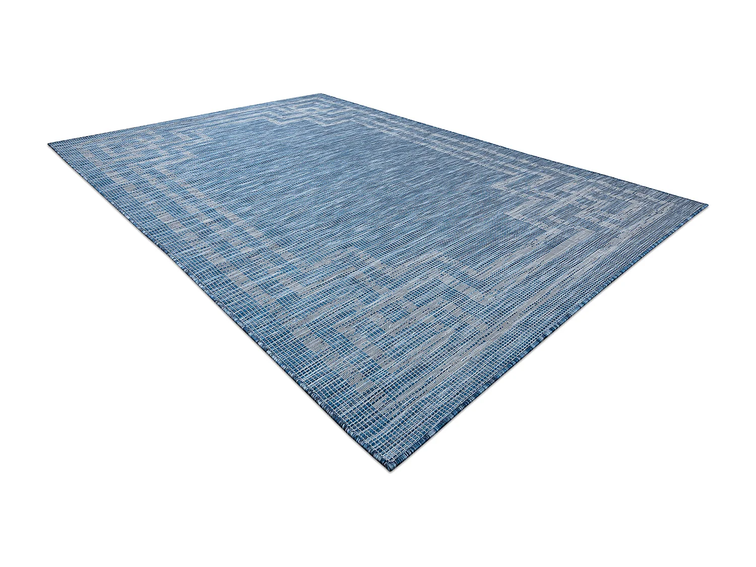 Sisal tapijt SISAL PATIO 3071 grieks marineblauw / beige 194x290 cm