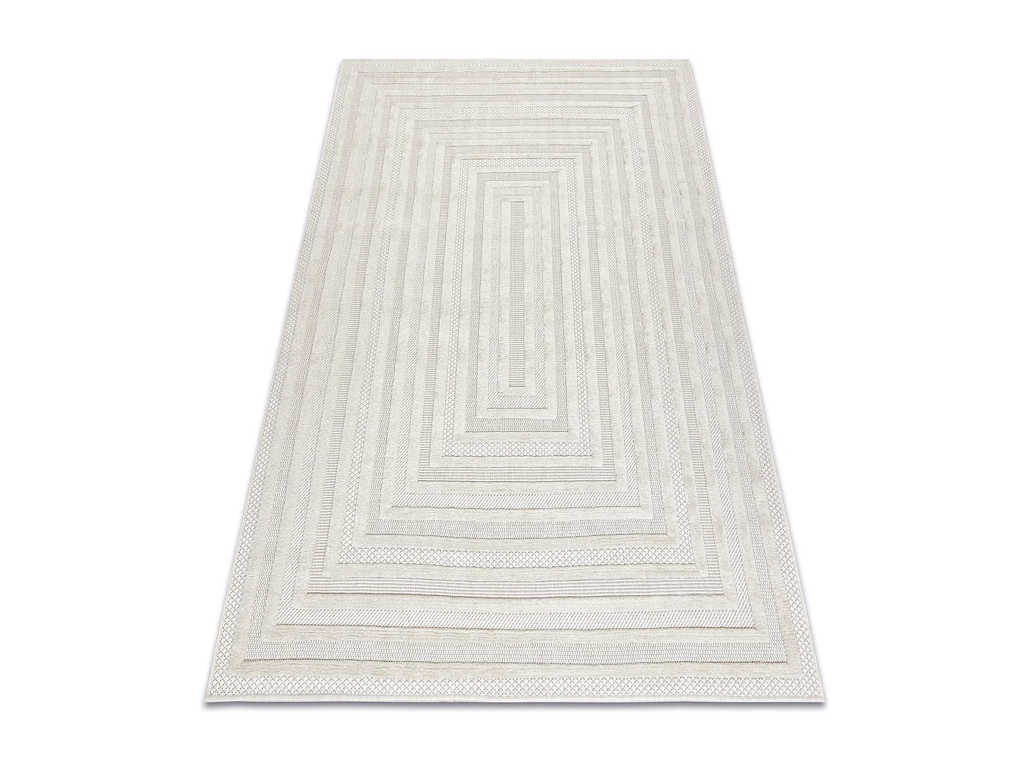 Tappeto SANTO SIZAL 0999 geometrica bianco 80x150 cm