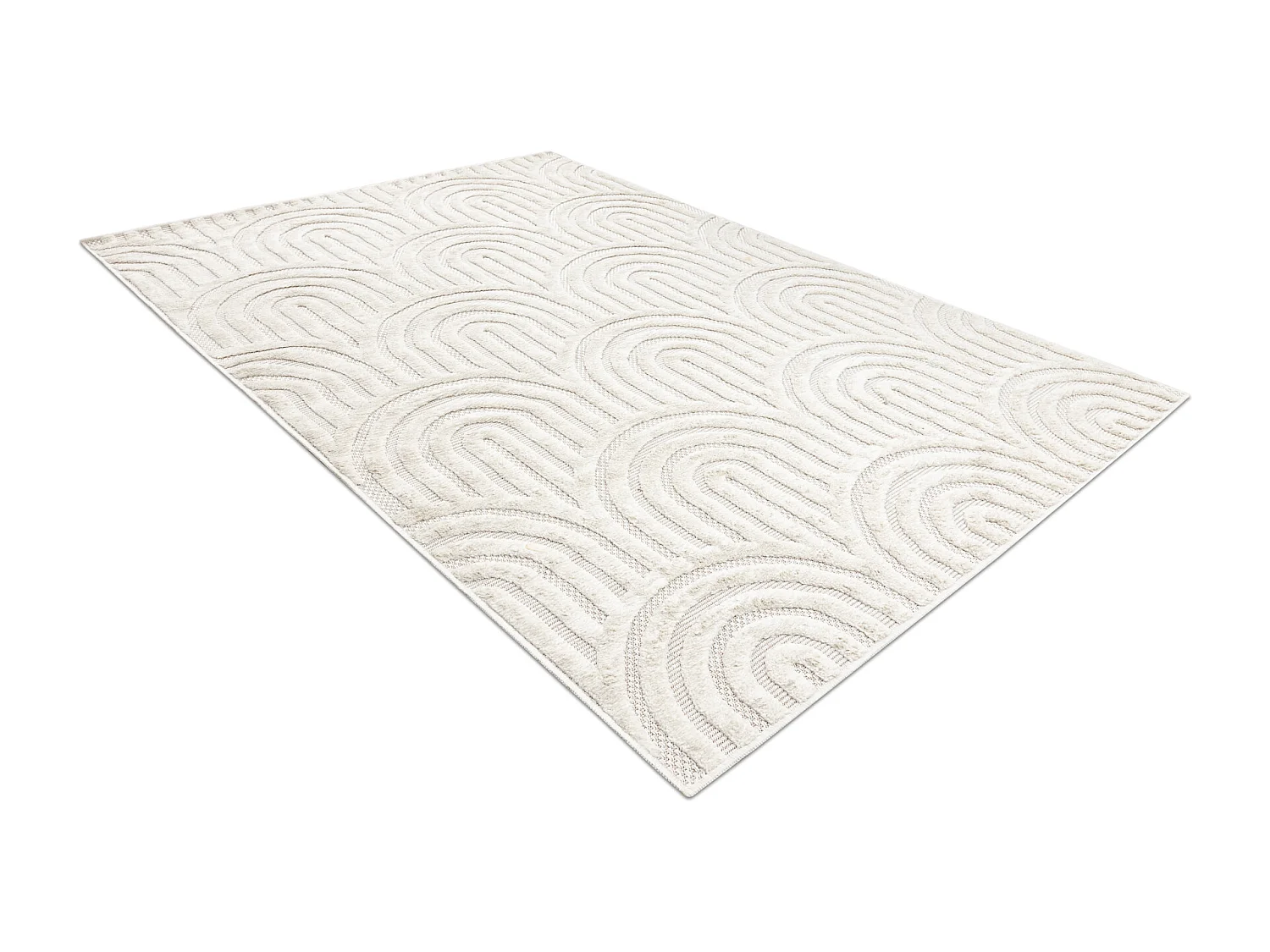 Tapis SANTO SIZAL 0537 géométrique blanc 200x290 cm