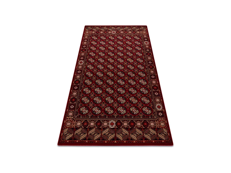 Tappeto di lana OMEGA BUCHARA Cadre, cerchi rubino 170x235 cm