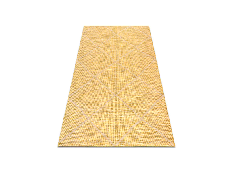 Teppich SISAL PATIO 3075 flach gewebt gelb / beige 194x290 cm