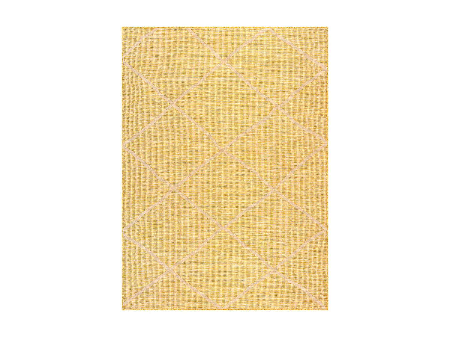 Teppich SISAL PATIO 3075 flach gewebt gelb / beige 194x290 cm