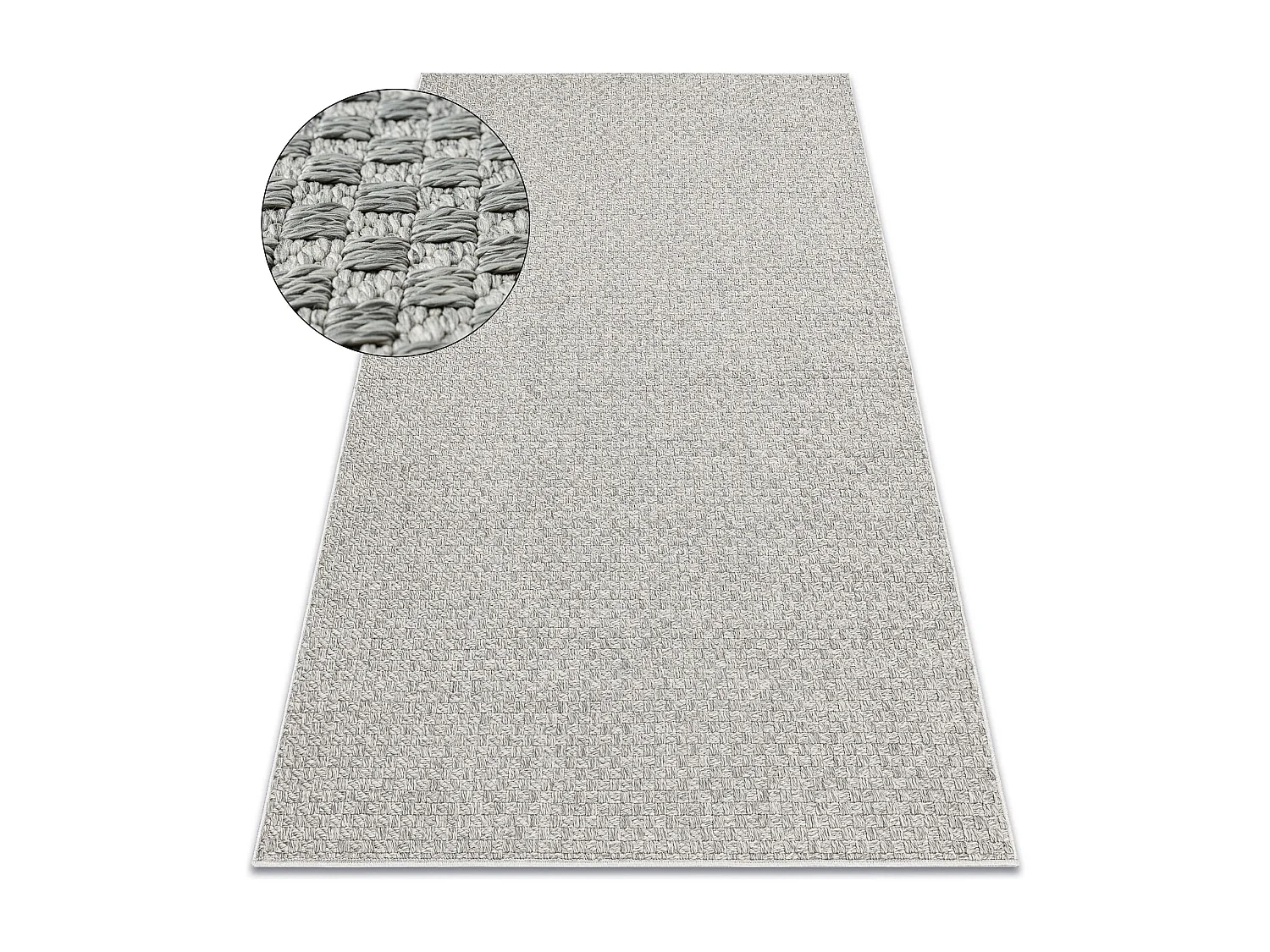 Teppich ORIGI 3661 grau - flachgewebte SISAL schnur 272x370 cm