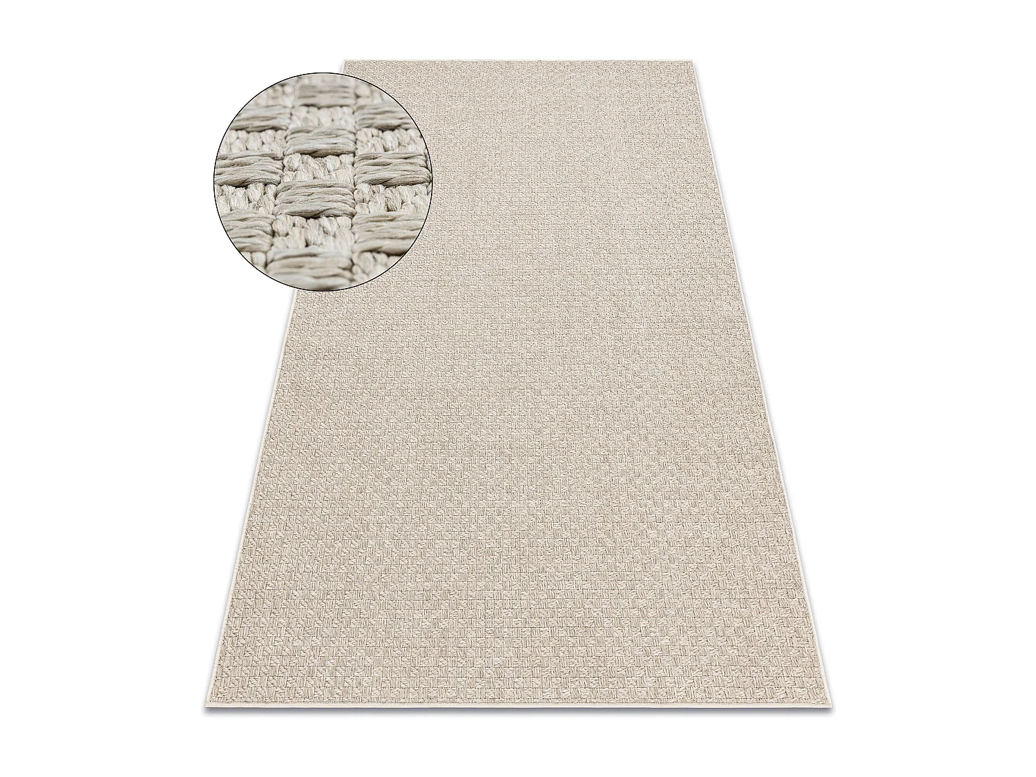 Tappeto ORIGI 3661 beige - cordoncino in SISAL a tessitura piatta 116x170 cm
