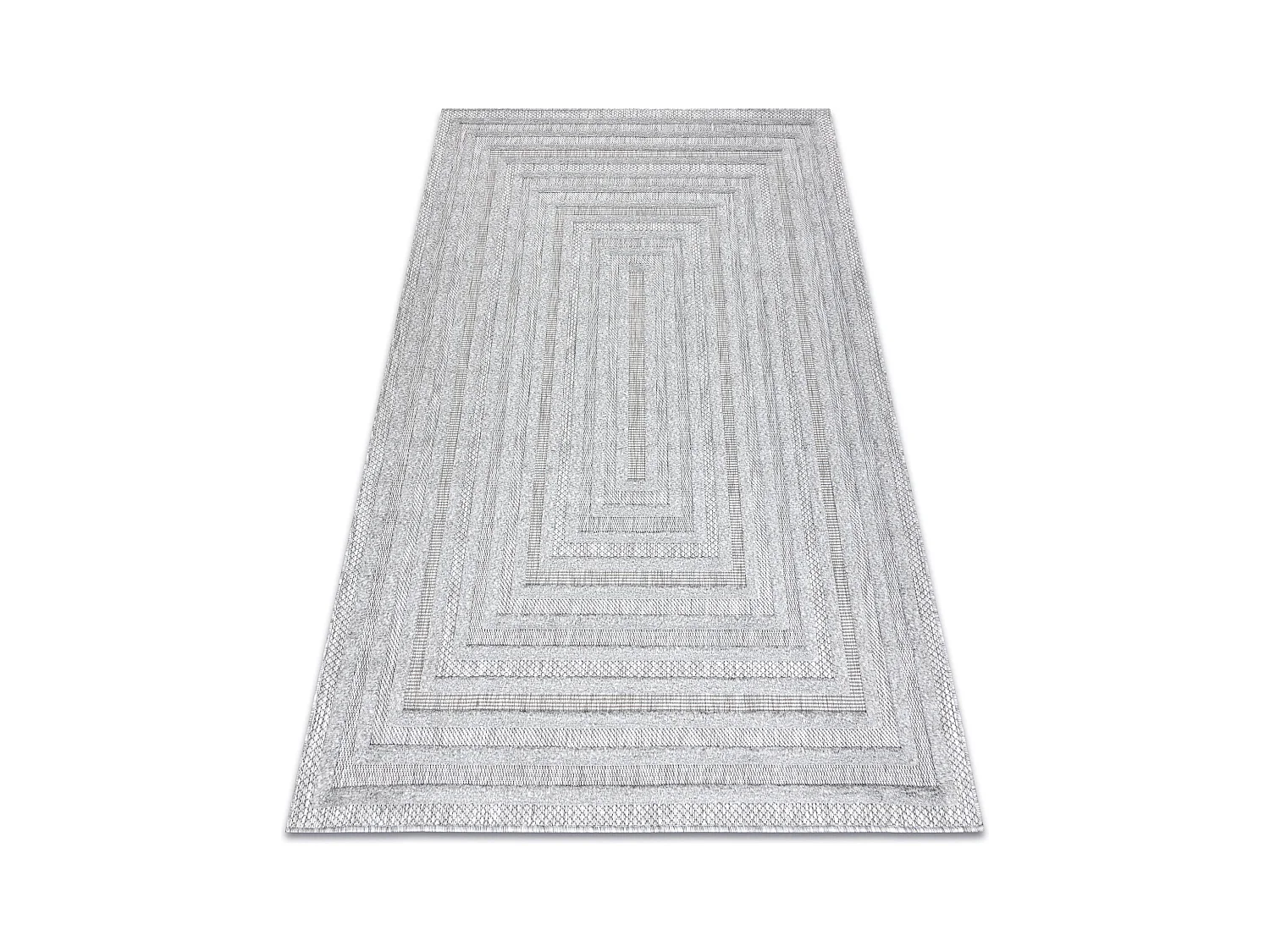 Alfombra SANTO sisal 0999 geométrica gris  200x290 cm