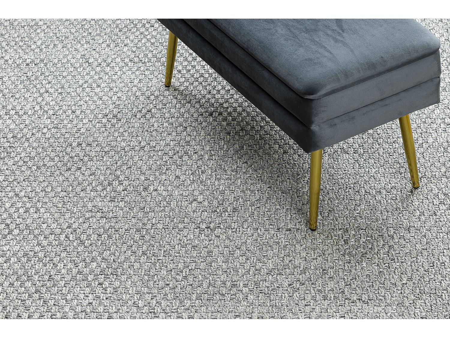 Tapis ORIGI 3667 gris - ficelle SISAL tissée à plat 233x330 cm