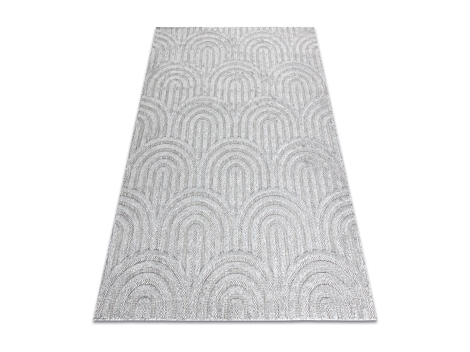 Tapis SANTO SIZAL 0537 géométrique gris  160x220 cm
