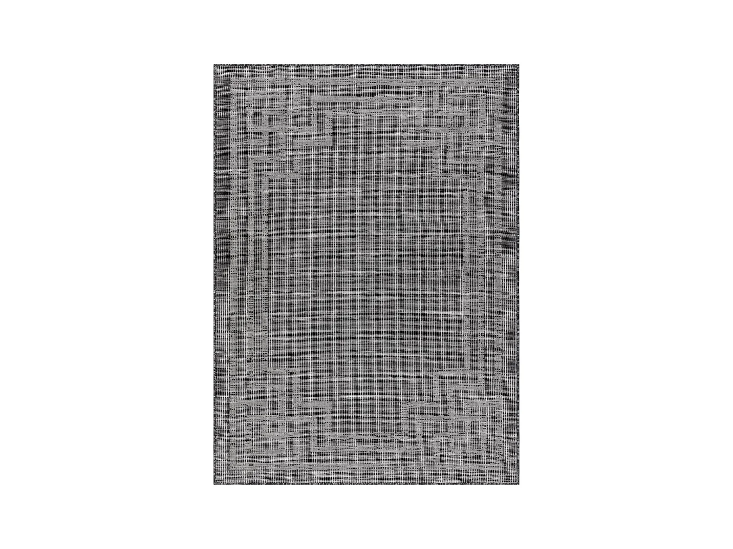 Tappeto SIZAL PATIO 3071 Greco telaio tessuto piatto - nero 194x290 cm