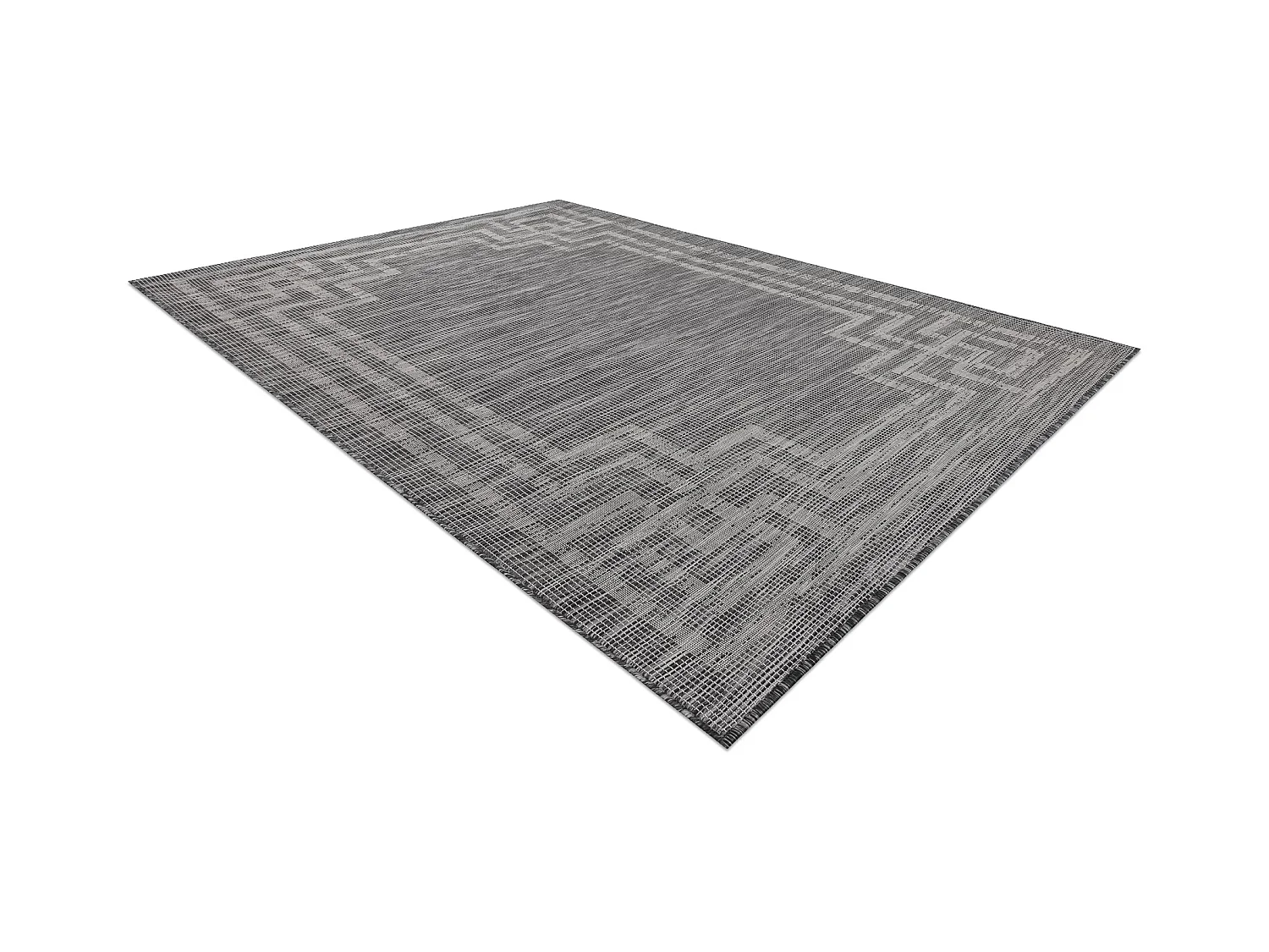 Tappeto SIZAL PATIO 3071 Greco telaio tessuto piatto - nero 194x290 cm