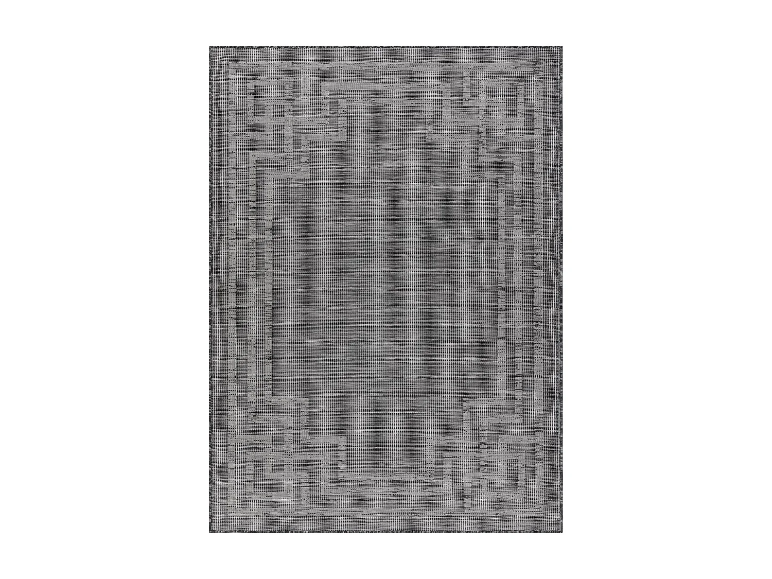 Dywan SZNURKOWY SIZAL płaskotkany PATIO 3071 Grecki ramka - czarny 194x290 cm