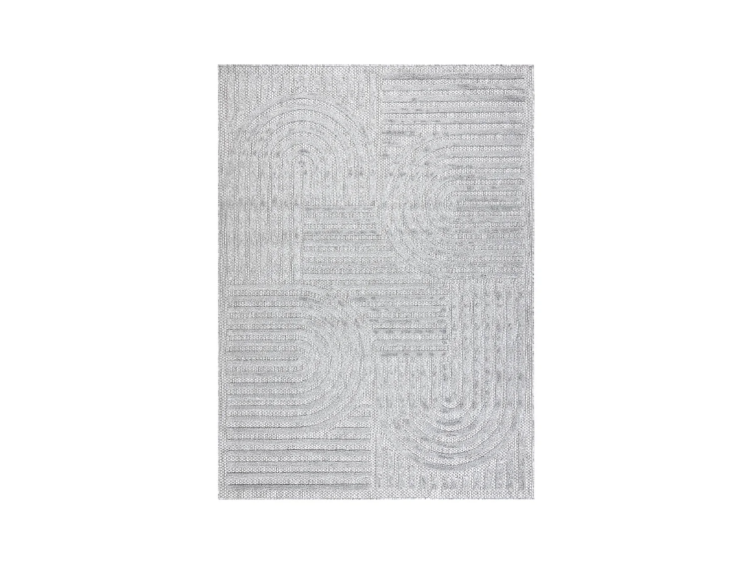 Tapijt SANTO SISAL 0989 geometrisch grijs 120x170 cm