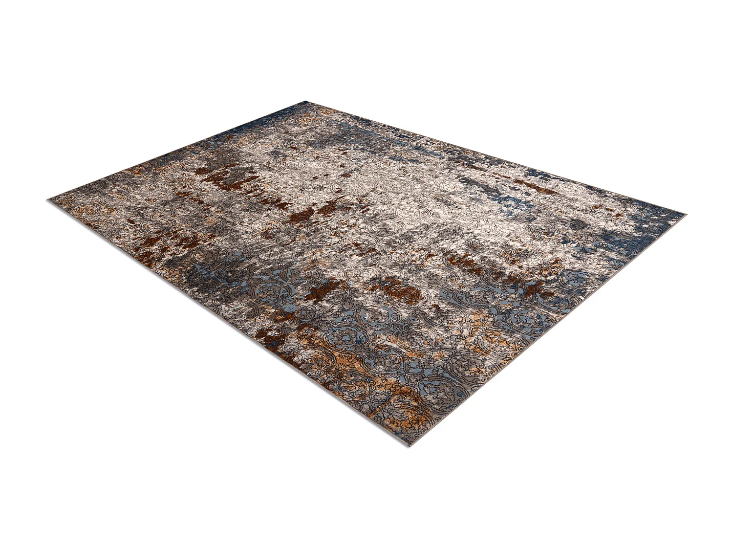 Tapis NAIN Ornement vintage 7700/51622 beige / bleu foncé / terre cui 200x300 cm