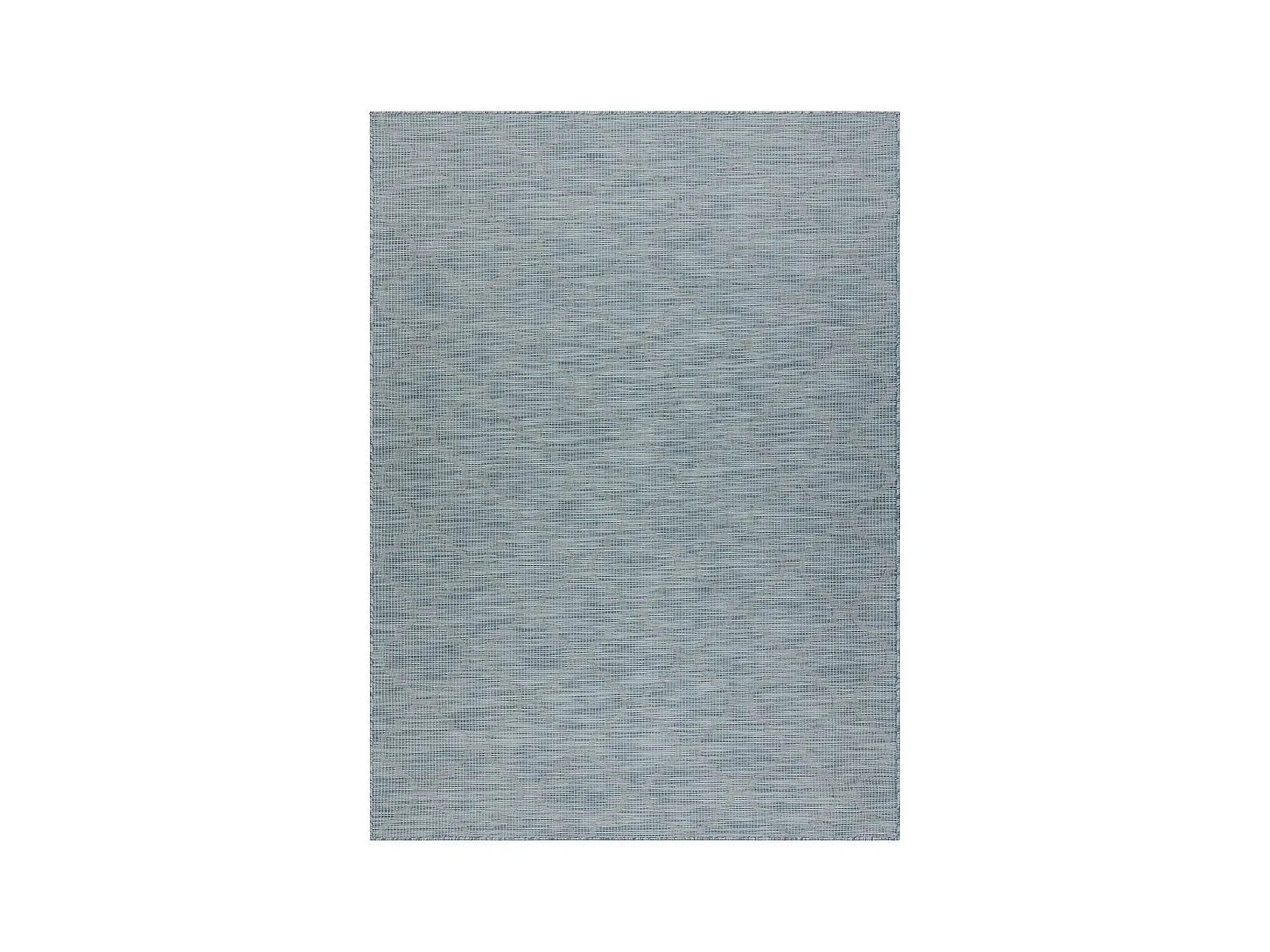 Tapis SIZAL PATIO 3069 Treillis marocain tissé à plat - bleu aqua 194x290 cm