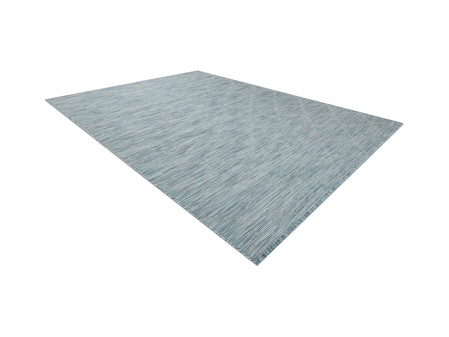 Tapis SIZAL PATIO 3069 Treillis marocain tissé à plat - bleu aqua 194x290 cm