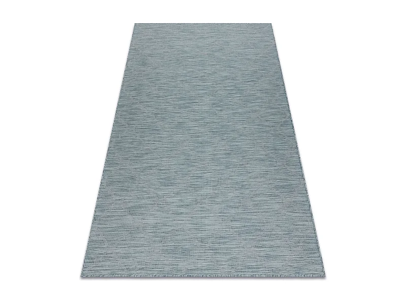 Tappeto SIZAL PATIO 3069 Traliccio marocchino tessuto piatto - blu acq 194x290 cm
