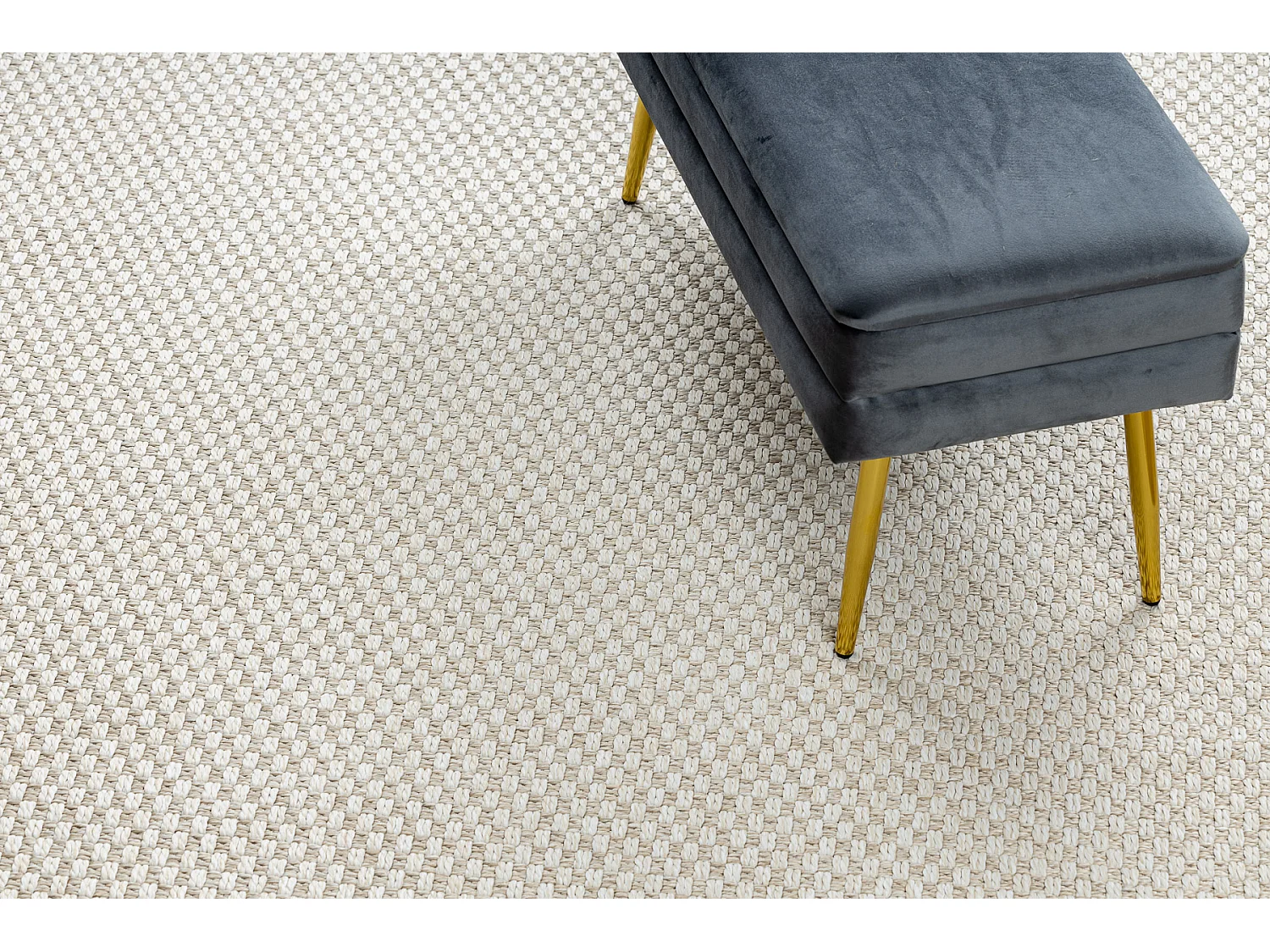Tapis ORIGI 3555 crème - ficelle SISAL tissée à plat 116x170 cm