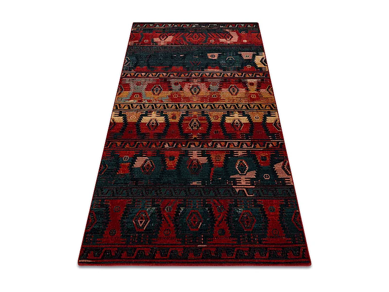 Wollteppich OMEGA TAPAS ethnisch, dunkelblau 170x235 cm