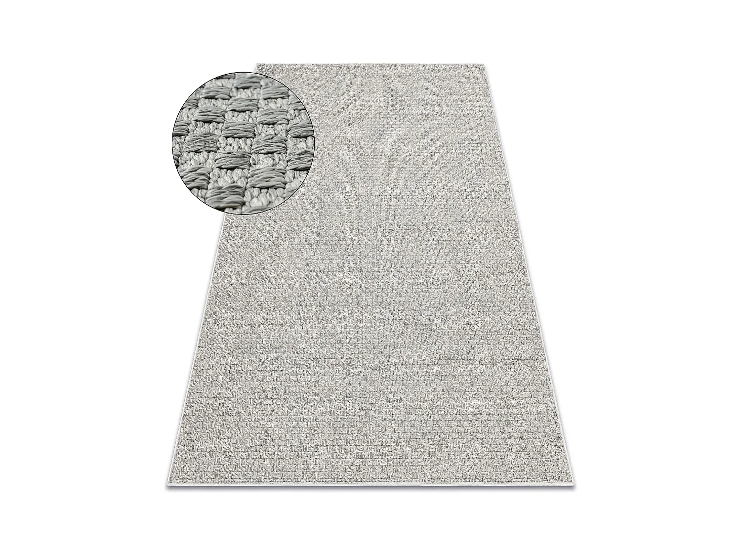 Tapis ORIGI 3661 gris - ficelle SISAL tissée à plat 116x170 cm
