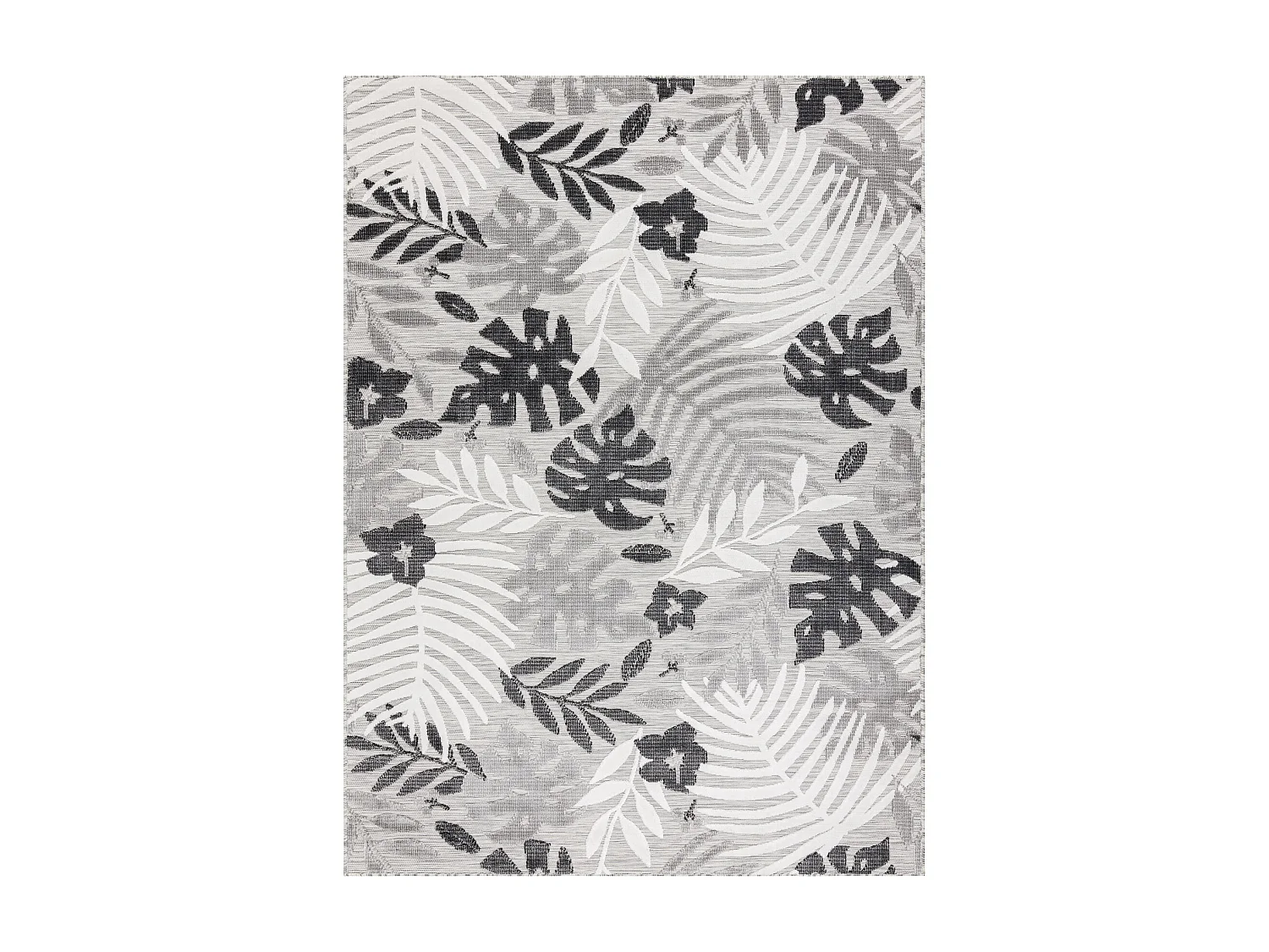 Tapis Structurel BOTANIC 65245 Feuilles de monstère tissé à plat su 196x290 cm