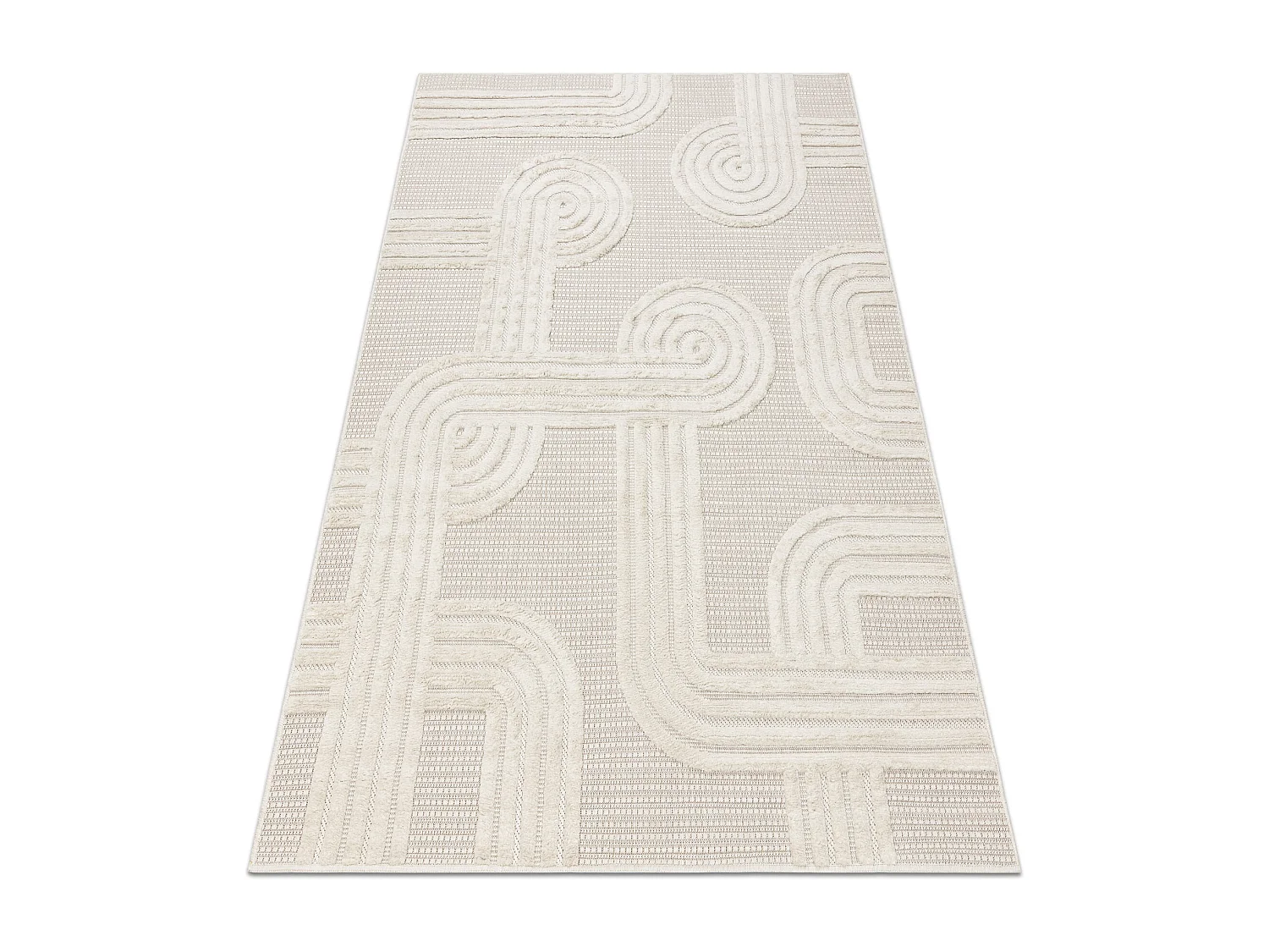 Tappeto SANTO SIZAL 1001 geometrica bianco 80x150 cm