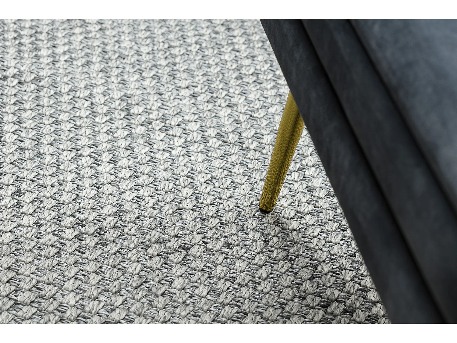 Tapis ORIGI 3667 gris - ficelle SISAL tissée à plat 116x170 cm