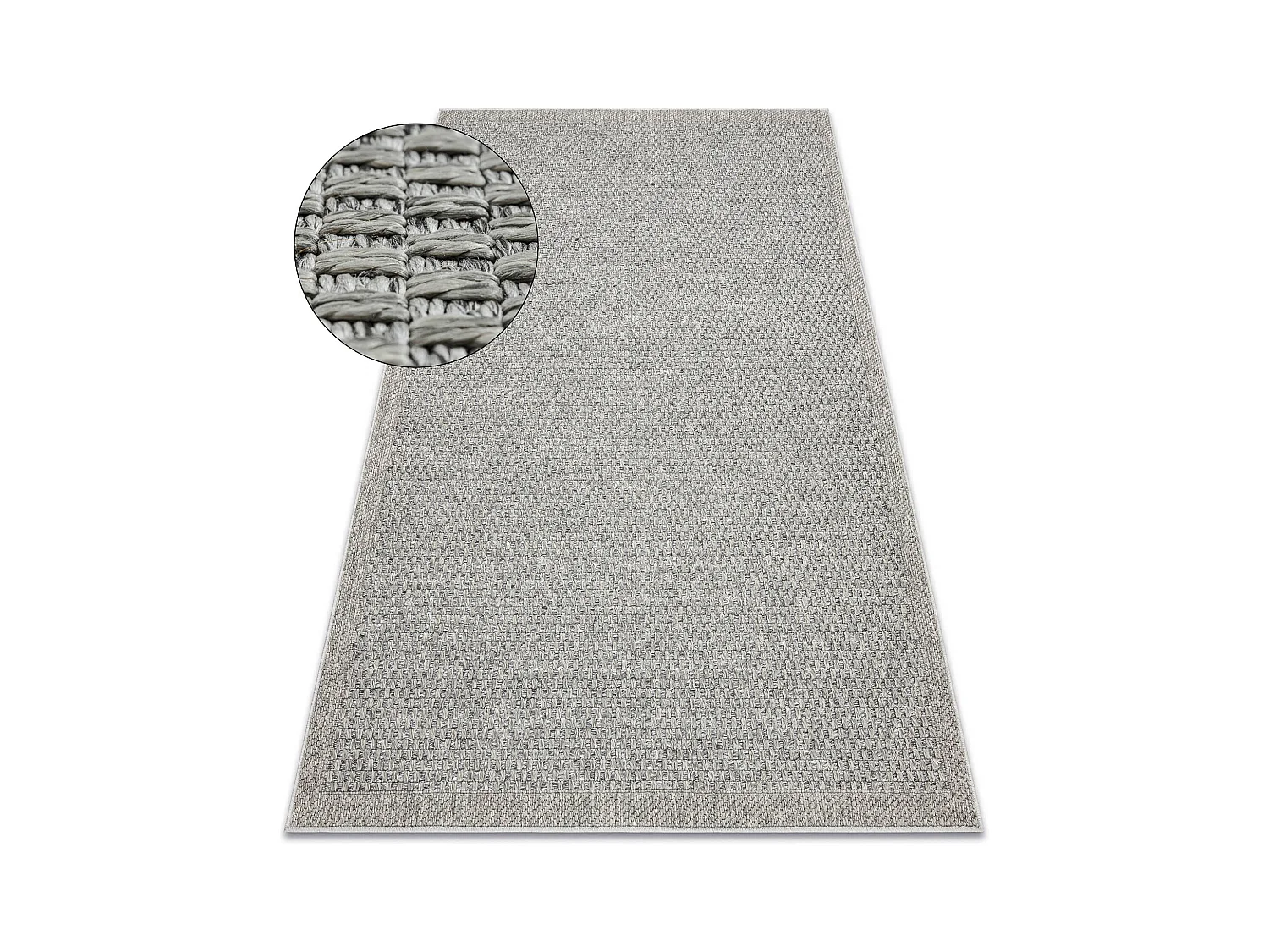 Tapis ORIGI 3667 gris - ficelle SISAL tissée à plat 116x170 cm