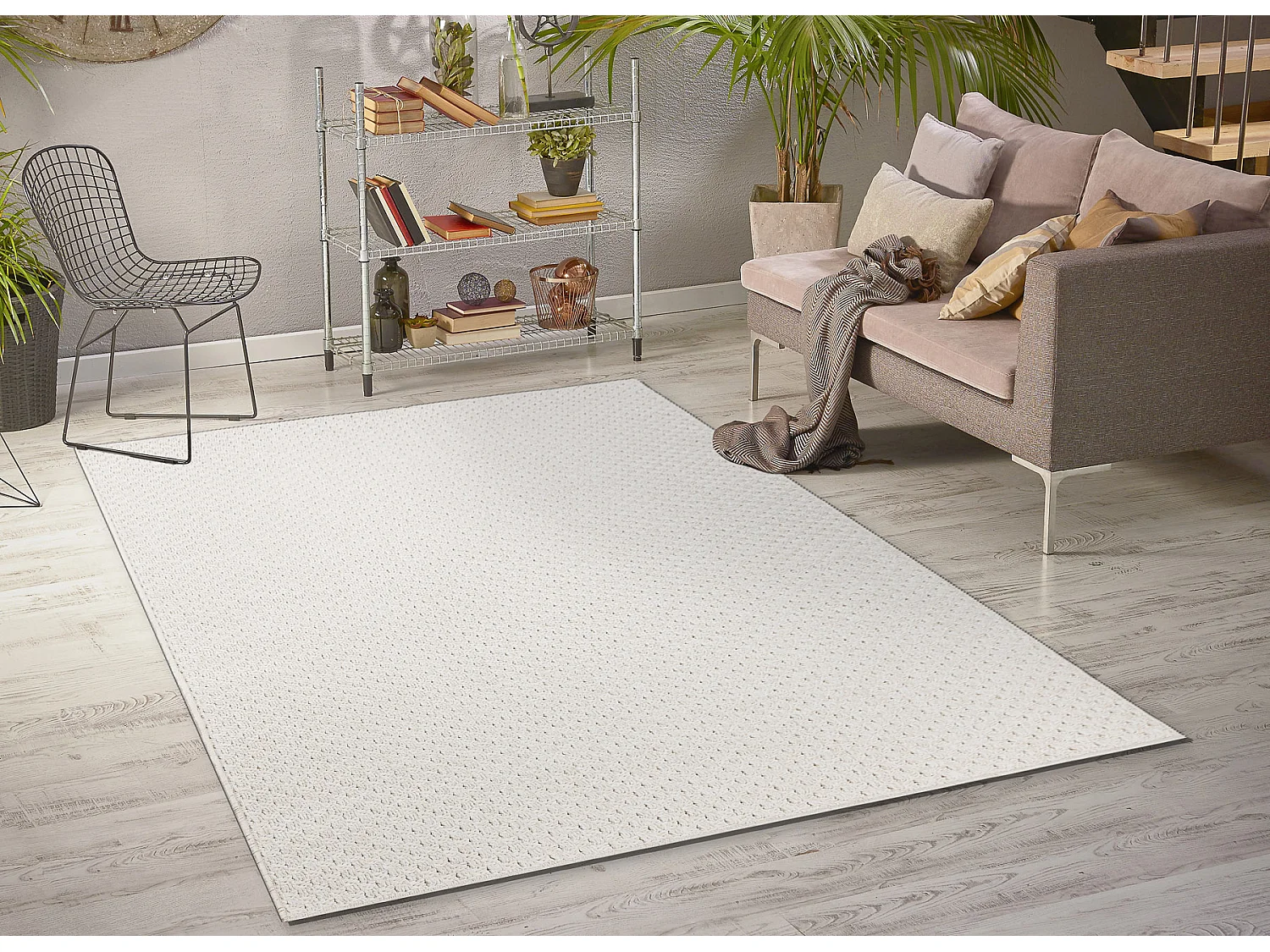 Teppich ORIGI 3661 creme - flachgewebte SISAL schnur 233x330 cm
