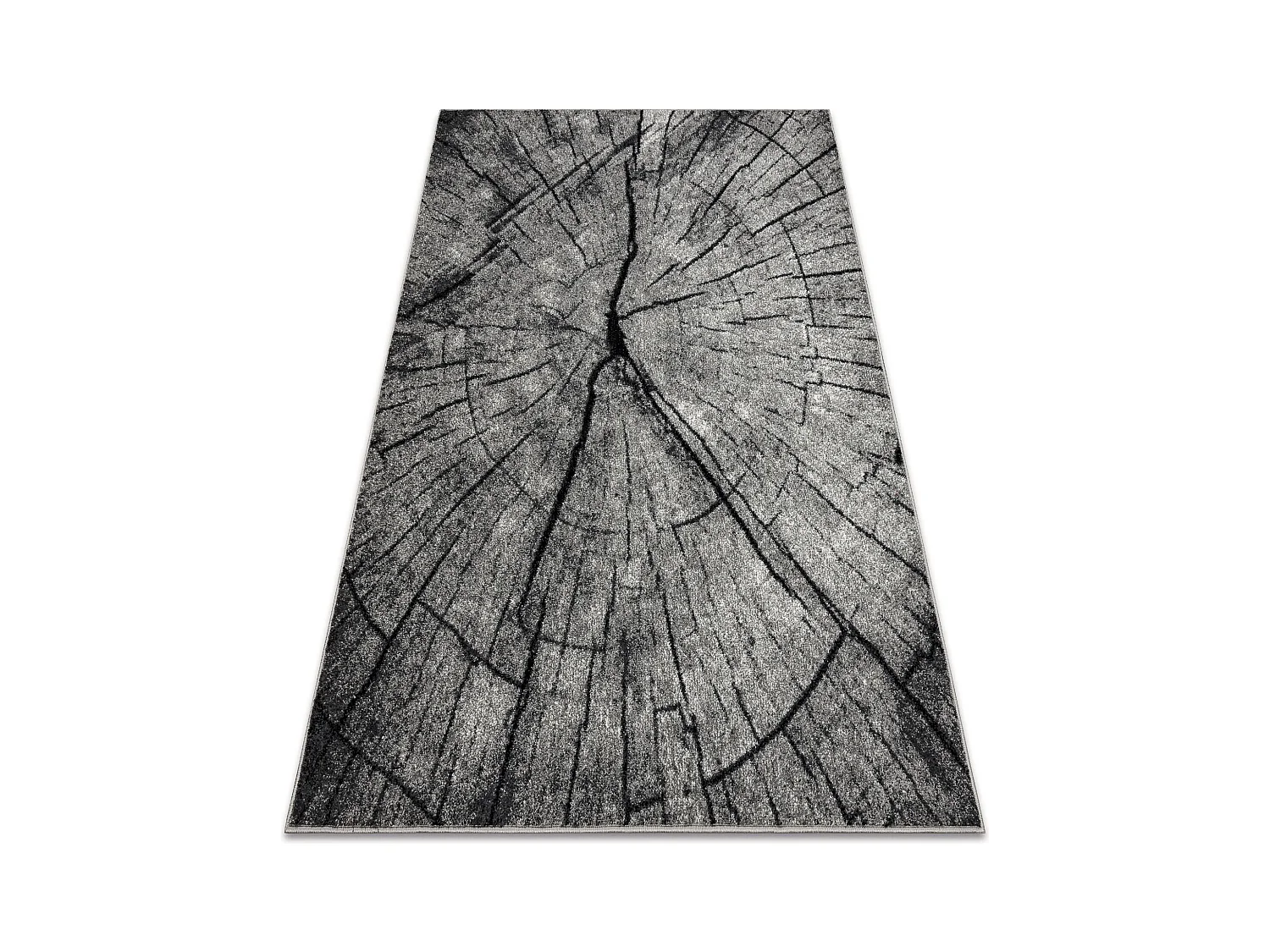 Tapis SILVER TRONKO Arbre Bois - gris 200x400 cm