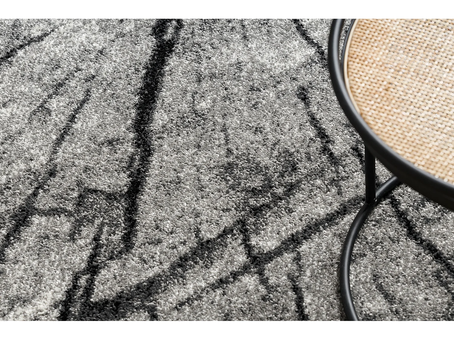 Tapis SILVER TRONKO Arbre Bois - gris 200x400 cm