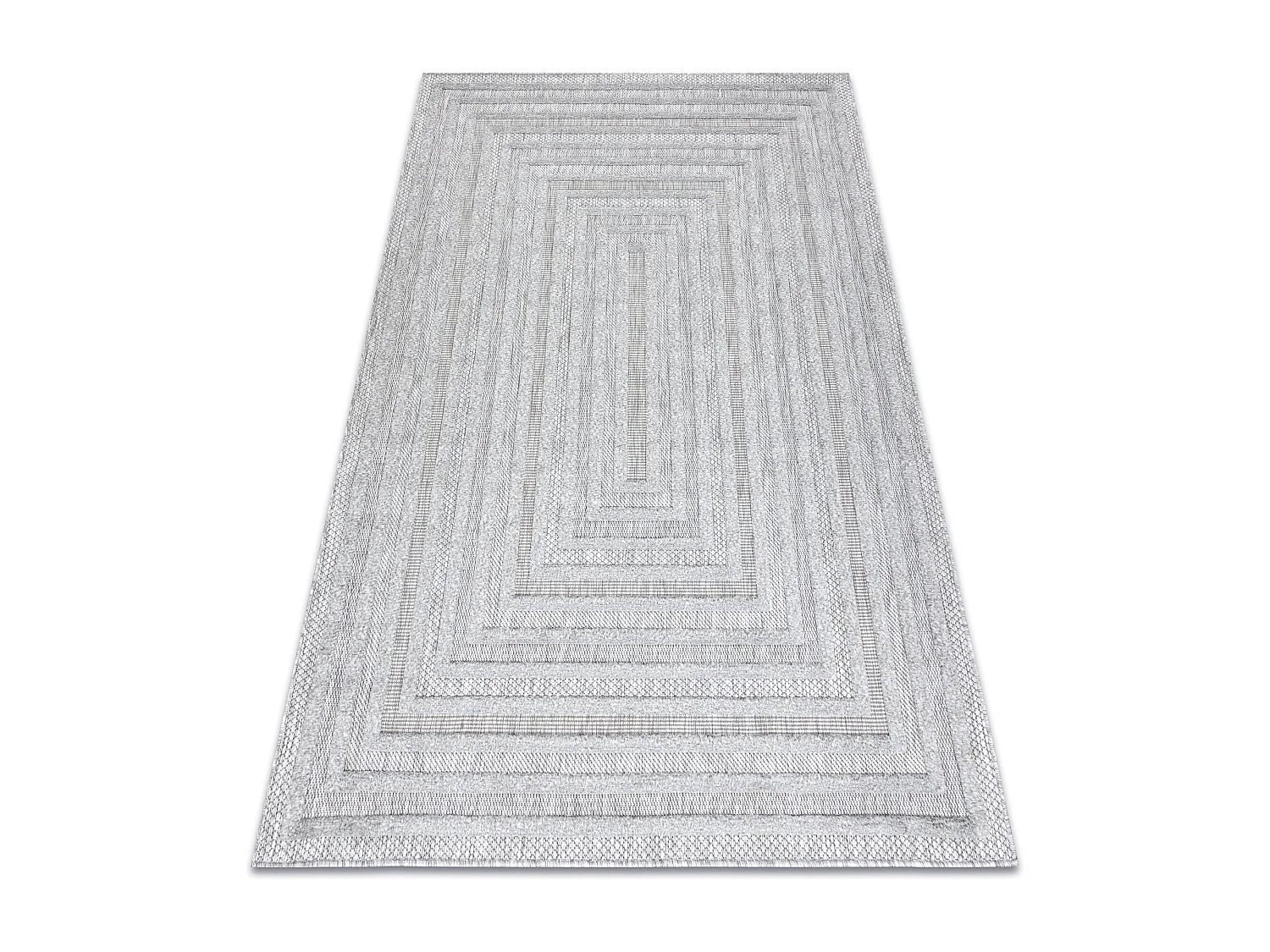 Tapis SANTO SIZAL 0999 géométrique gris  180x270 cm