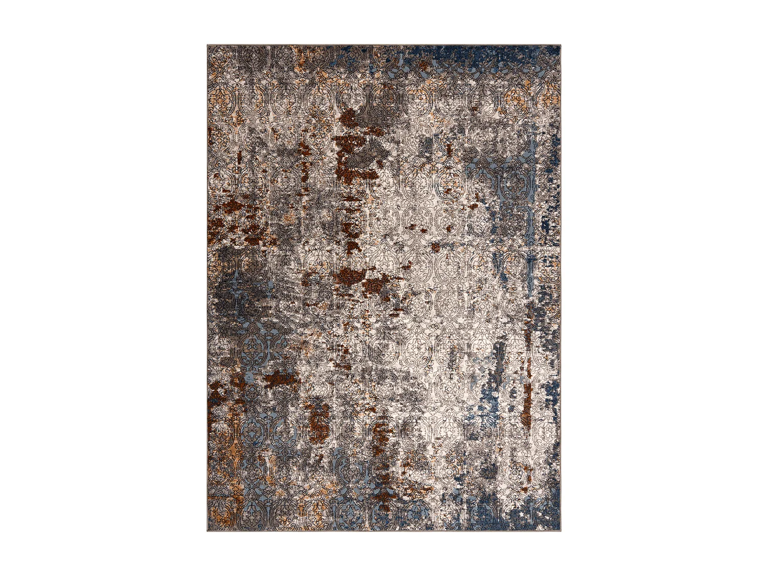 Tapis NAIN Ornement vintage 7700/51622 beige / bleu foncé / terre cui 240x340 cm