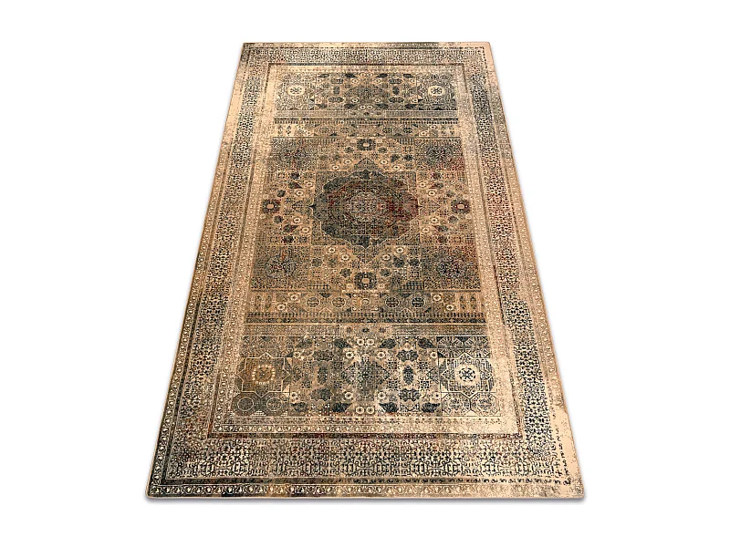 Dywan wełniany SUPERIOR MAMLUK orientalny vintage krem 100x150 cm