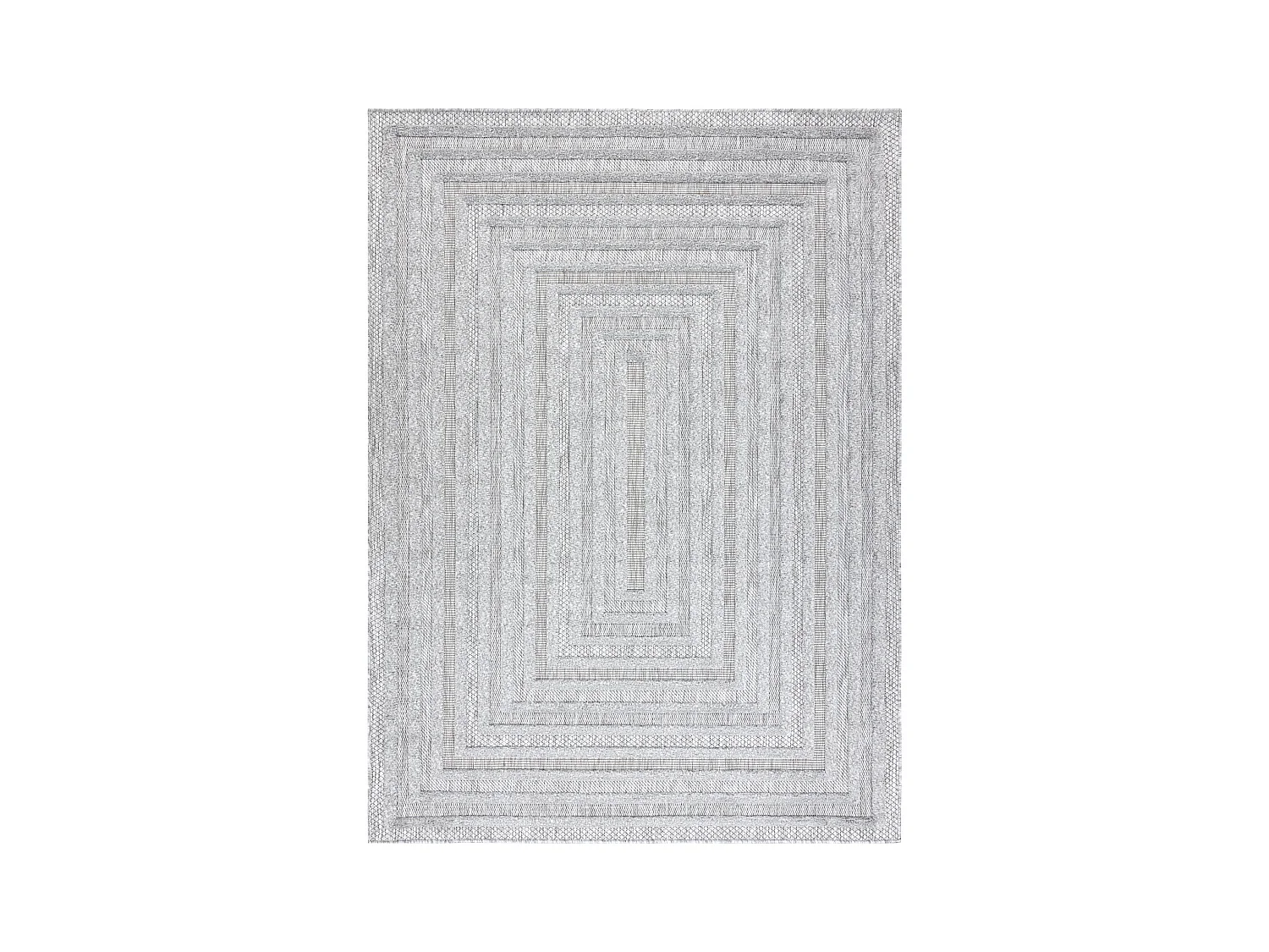 Tapijt SANTO SISAL 0999 geometrisch grijs 120x170 cm