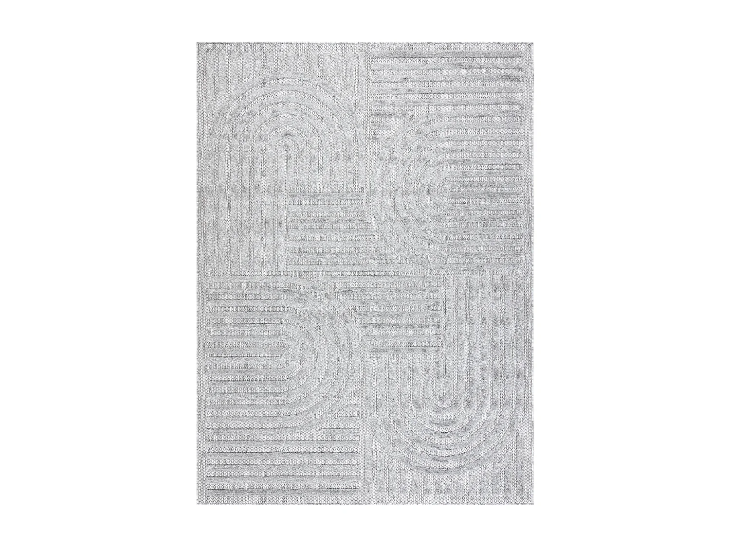 Dywan SANTO SZNURKOWY SIZAL 0989 Geometryczny szary  140x190 cm