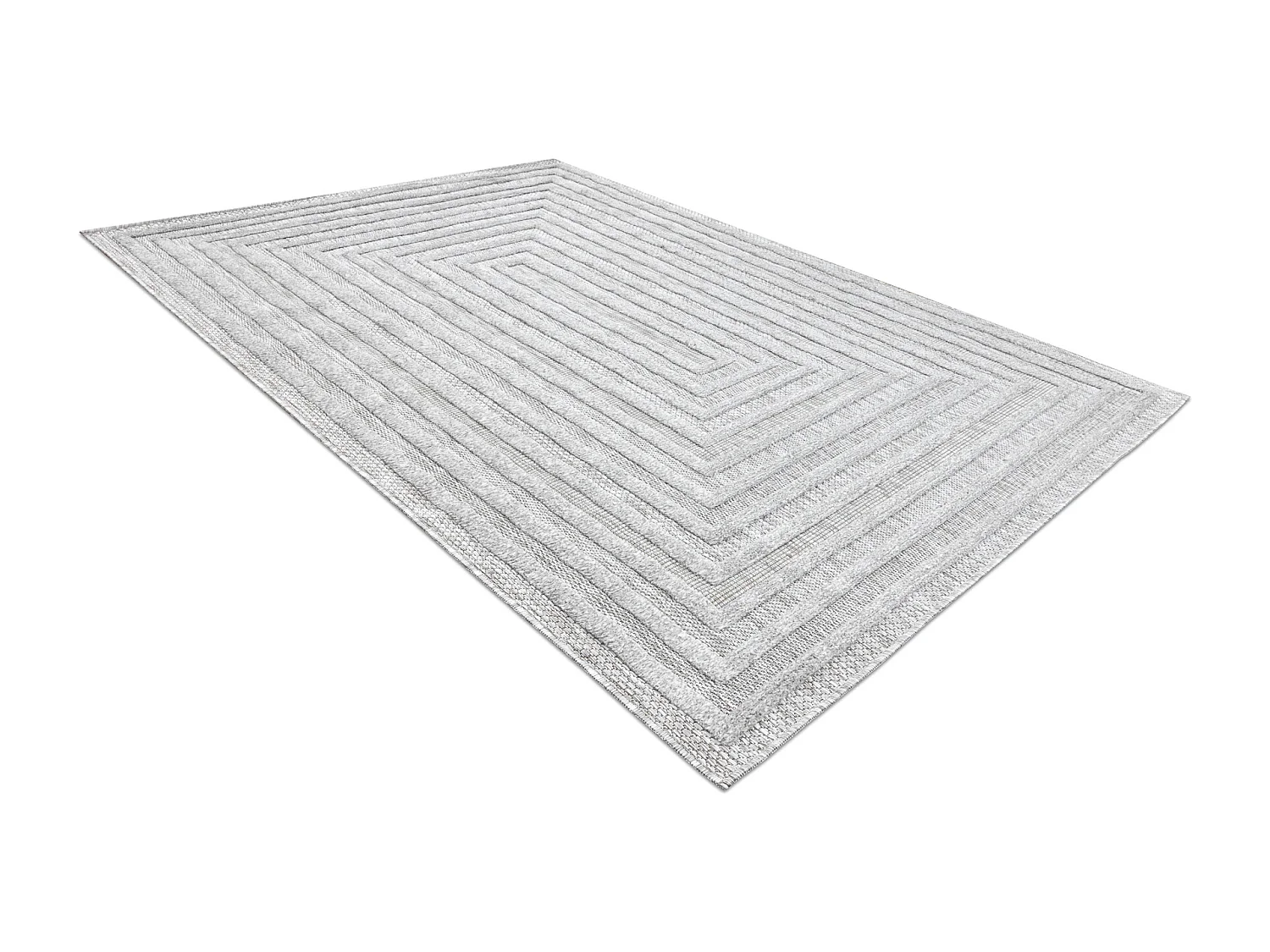 Tapis SANTO SIZAL 0999 géométrique gris  140x190 cm