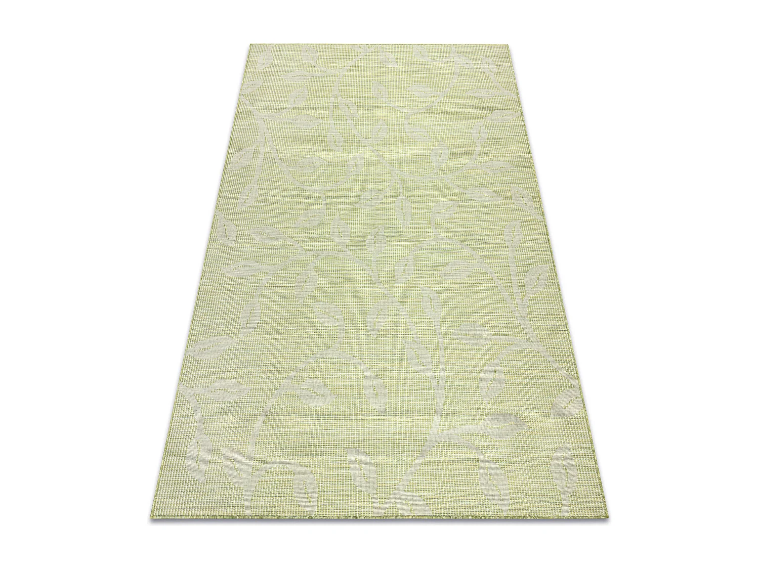 Tapete SIZAL PATIO 3045 sai tecido plano verde / bege 194x290 cm