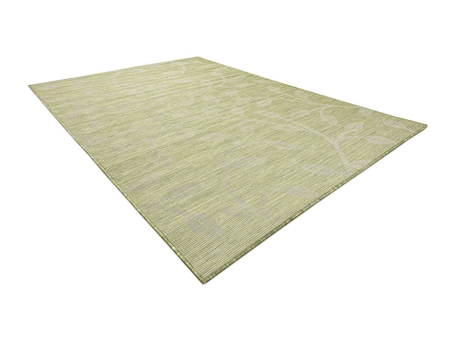 Tapete SIZAL PATIO 3045 sai tecido plano verde / bege 194x290 cm