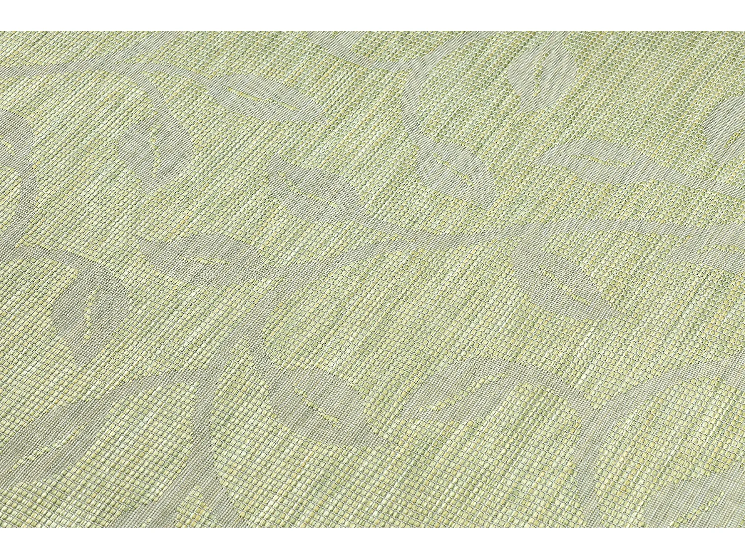 Tapete SIZAL PATIO 3045 sai tecido plano verde / bege 194x290 cm