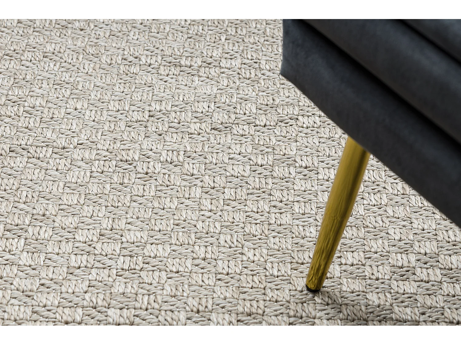 Tapis ORIGI 3661 beige - ficelle SISAL tissée à plat 194x290 cm