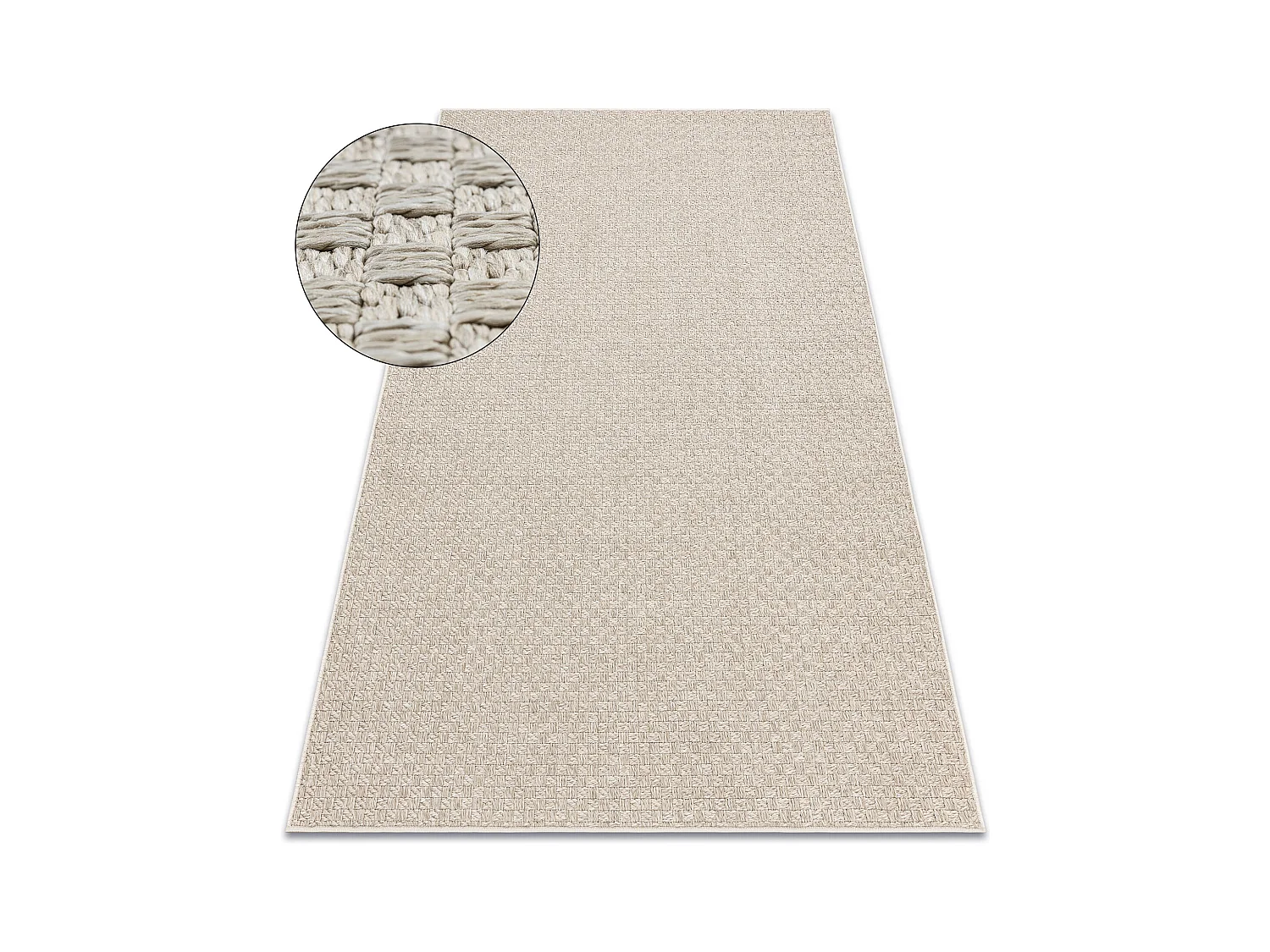 Tapis ORIGI 3661 beige - ficelle SISAL tissée à plat 194x290 cm
